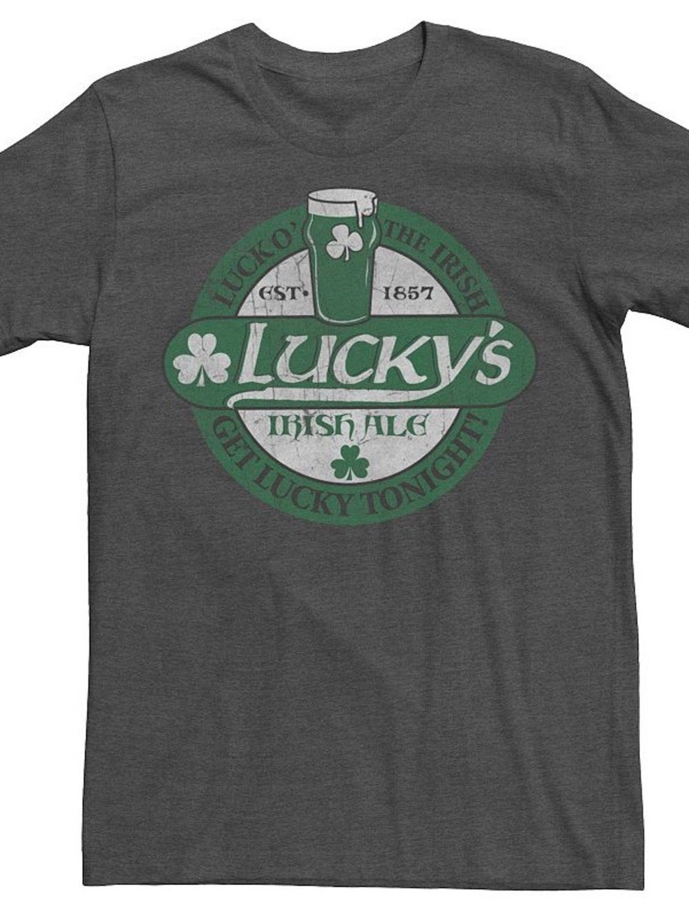 Gildan Men's Lucky's Irish Ale Retro Logo Tee, NWT